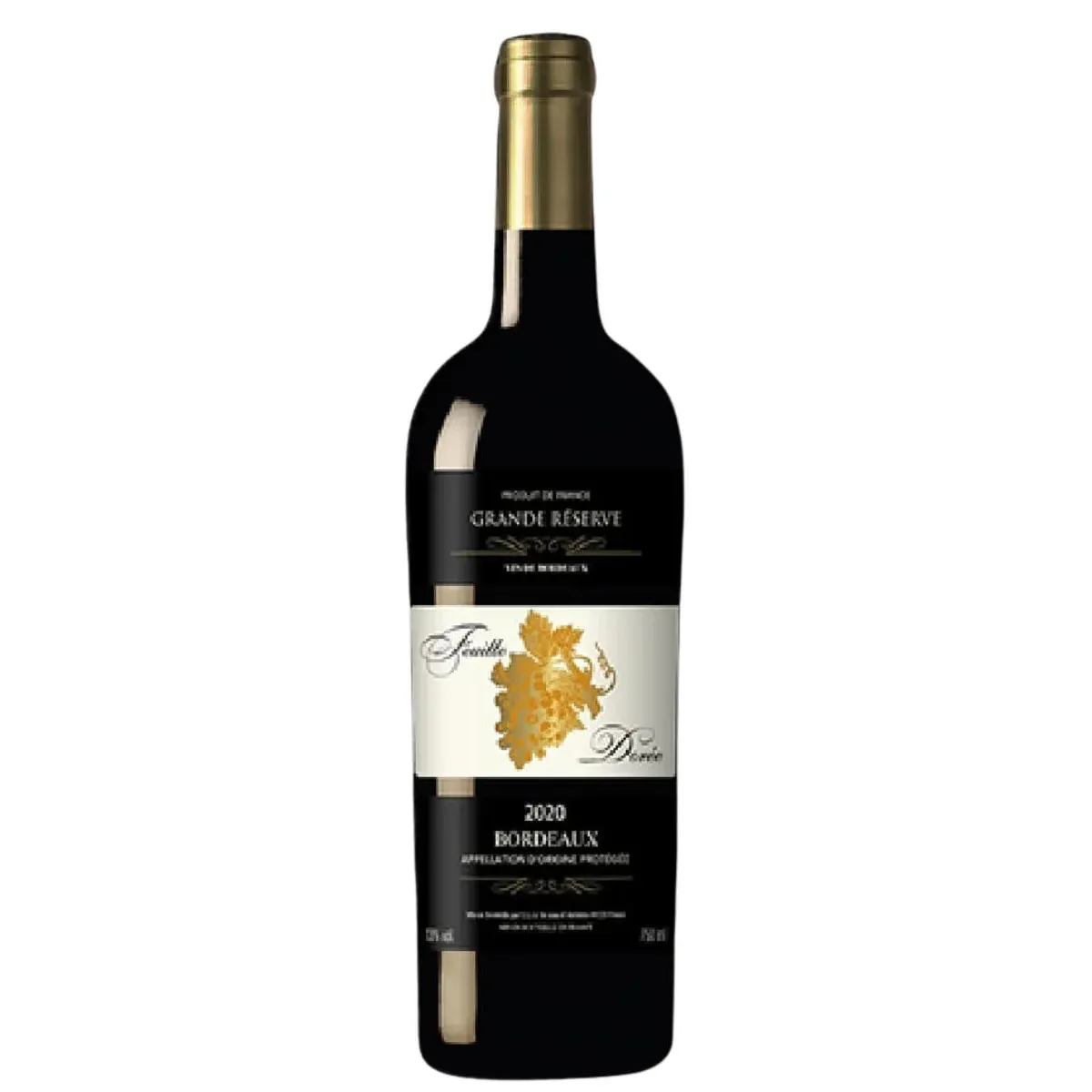 0 - Feuille Dor�e AOP Bordeaux Tinto 750ml